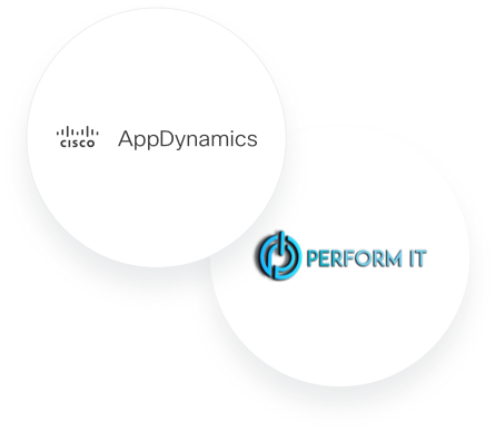 AppDynamics and ThousandEyes logos